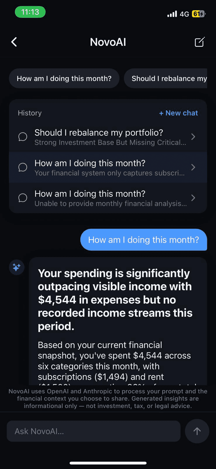 Your personal money assistant — in every tab
