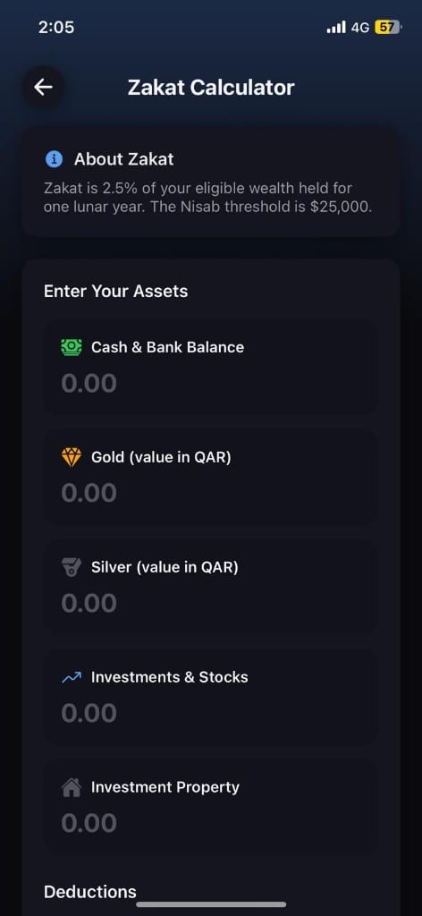 NOVOX Zakat Calculator